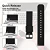 cobee Silicone Watch Bands - Quick Release Waterproof Soft Rubber Replacement Straps with Silver Plated Stainless Steel Buckle #4