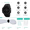 RSVOM Mens Digital Watch - 50M Waterproof Men Sports Watches, Black Big Face LED Military Wrist Watch with Alarm/Countdown Timer/Dual Time/Stopwatch/12/24H Format for Man #3