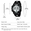 Mens Digital Sports Watches Military Big Numbers 50M Waterproof Large Face Army Wrist Watch LED Back Light Casual Watch for Men Rubber Black #5
