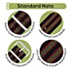 Sniper Bay Nato Strap Watch Strap – Nato Watch Straps for Men and Women with Military-Grade Nylon, Stainless Steel – 18mm, 20mm, 22mm, 24mm Wrist Strap Widths #5