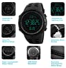 RSVOM Mens Digital Watch - 50M Waterproof Men Sports Watches, Black Big Face LED Military Wrist Watch with Alarm/Countdown Timer/Dual Time/Stopwatch/12/24H Format for Man #5